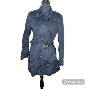 Banana Republic Black Belted Trench Coat